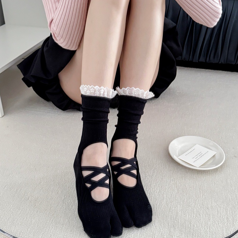 Medias Para Pilates Y Yoga - Calcetines de yoga con borde de