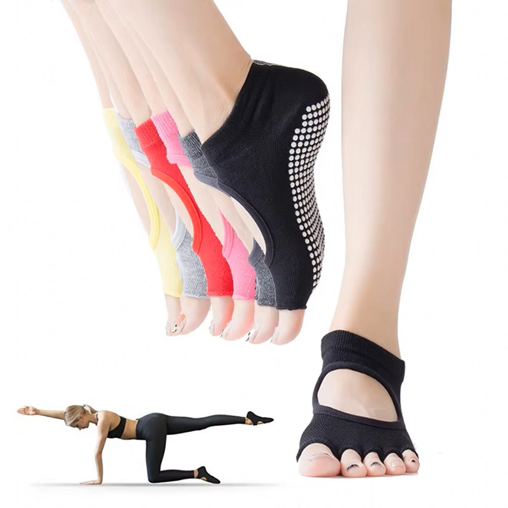 Medias Para Pilates Y Yoga - Calcetines de yoga sin espalda y